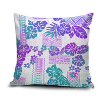 Vintage Hawaii Pillow Cover Hibiscus Tapa Tribal With Hawaiian Quilt Pattern Purple LT9 Purple - Polynesian Pride