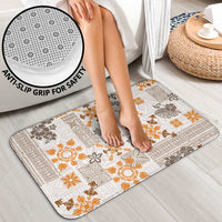 Hawaii Tapa Tribal Bathroom Set With Hawaiian Quilt Pattern Gold LT9 - Polynesian Pride