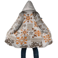 Hawaii Tapa Tribal Cloak With Hawaiian Quilt Pattern Gold LT9 Unisex Gold - Polynesian Pride