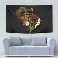 Personalised Papua New Guinea Sepik Tapestry Plumeria Floral Tribal Pattern - Polynesian Pride