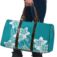 Polynesian Plumeria Flowers Tribal Travel Bag Pacific Tattoo Teal Style - Polynesian Pride