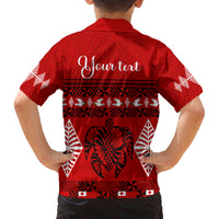 Personalised Tonga Kilisimasi Fiefia Family Matching Puletasi Dress and Hawaiian Shirt Merry Christmas with Turtle Ngatu Pattern LT9 - Polynesian Pride