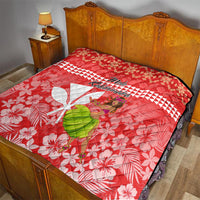 Hawaii Mele Kalikimaka Quilt Santa Claus and Hula Dancing Merry Christmas LT9 - Polynesian Pride