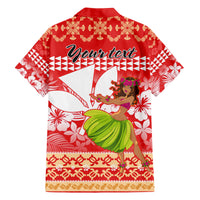 Personalised Hawaii Mele Kalikimaka Family Matching Tank Maxi Dress and Hawaiian Shirt Santa Claus and Hula Dancing Merry Christmas LT9 - Polynesian Pride