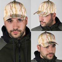 Hawaiian Ohia Lehua Lei Classic Cap Plaid Palaka Ahiehie Pattern - Polynesian Pride