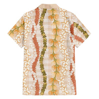 Hawaiian Ohia Lehua Lei Family Matching Mermaid Dress and Hawaiian Shirt Plaid Palaka Ahiehie Pattern - Polynesian Pride