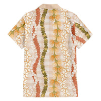 Hawaiian Ohia Lehua Lei Family Matching Off The Shoulder Long Sleeve Dress and Hawaiian Shirt Plaid Palaka Ahiehie Pattern - Polynesian Pride