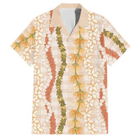 Hawaiian Ohia Lehua Lei Family Matching Short Sleeve Bodycon Dress and Hawaiian Shirt Plaid Palaka Ahiehie Pattern - Polynesian Pride