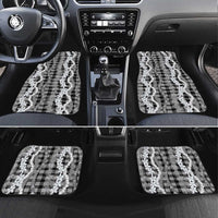 Hawaiian Ohia Lehua Lei Car Mats Plaid Palaka Eleele Pattern - Polynesian Pride