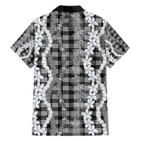 Hawaiian Ohia Lehua Lei Hawaiian Shirt Plaid Palaka Eleele Pattern - Polynesian Pride