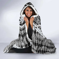 Hawaiian Ohia Lehua Lei Hooded Blanket Plaid Palaka Eleele Pattern - Polynesian Pride