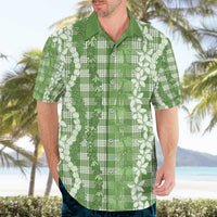 Hawaiian Ohia Lehua Lei Hawaiian Shirt Plaid Palaka Omaomao Pattern LT9 - Polynesian Pride