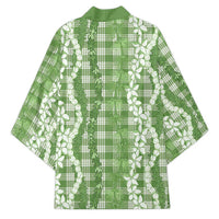 Hawaiian Ohia Lehua Lei Kimono Plaid Palaka Omaomao Pattern - Polynesian Pride