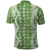 Hawaiian Ohia Lehua Lei Polo Shirt Plaid Palaka Omaomao Pattern - Polynesian Pride