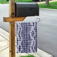 Hawaiian Ohia Lehua Lei Garden Flag Plaid Palaka Uliuli hohonu Pattern - Polynesian Pride