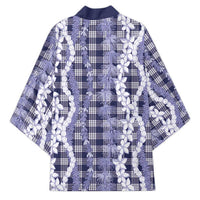 Hawaiian Ohia Lehua Lei Kimono Plaid Palaka Uliuli hohonu Pattern - Polynesian Pride