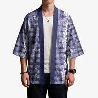 Hawaiian Ohia Lehua Lei Kimono Plaid Palaka Uliuli hohonu Pattern - Polynesian Pride