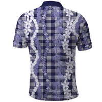 Hawaiian Ohia Lehua Lei Polo Shirt Plaid Palaka Uliuli hohonu Pattern LT9 - Polynesian Pride