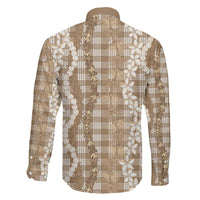 Hawaiian Ohia Lehua Lei Family Matching Mermaid Dress and Hawaiian Shirt Plaid Palaka Kalaihaahaa Pattern - Polynesian Pride