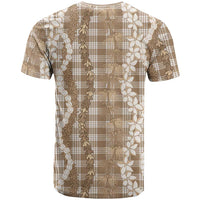 Hawaiian Ohia Lehua Lei T Shirt Plaid Palaka Kalaihaahaa Pattern LT9 - Polynesian Pride