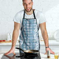 Hawaiian Ohia Lehua Lei Apron Plaid Palaka Uliuli Omaomao Pattern - Polynesian Pride