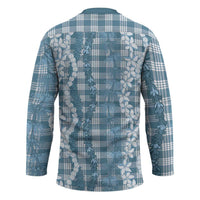 Hawaiian Ohia Lehua Lei Hockey Jersey Plaid Palaka Uliuli Omaomao Pattern - Polynesian Pride
