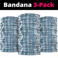 Hawaiian Ohia Lehua Lei Neck Gaiter Plaid Palaka Uliuli Omaomao Pattern - Polynesian Pride