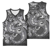Aotearoa Maori Hei Tiki Basketball Jersey Kiwikiwi Kowhaiwhai Puhoro Motif