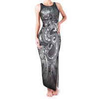 Aotearoa Maori Hei Tiki Family Matching Tank Maxi Dress and Hawaiian Shirt Kiwikiwi Kowhaiwhai Puhoro Motif