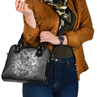 Aotearoa Maori Hei Tiki Shoulder Handbag Kiwikiwi Kowhaiwhai Puhoro Motif LT9 - Polynesian Pride