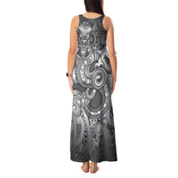 Aotearoa Maori Hei Tiki Tank Maxi Dress Kiwikiwi Kowhaiwhai Puhoro Motif LT9 - Polynesian Pride