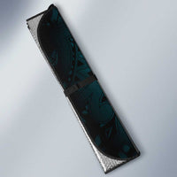 Aotearoa Maori Hei Tiki Auto Sun Shade Kikorangi Kowhaiwhai Puhoro Motif