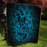 Aotearoa Maori Hei Tiki Quilt Kikorangi Kowhaiwhai Puhoro Motif