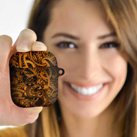 Aotearoa Maori Hei Tiki AirPods Case Koura Kowhaiwhai Puhoro Motif