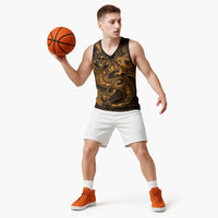 Aotearoa Maori Hei Tiki Basketball Jersey Koura Kowhaiwhai Puhoro Motif LT9 - Polynesian Pride