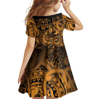 Aotearoa Maori Hei Tiki Family Matching Mermaid Dress and Hawaiian Shirt Koura Kowhaiwhai Puhoro Motif LT9 - Polynesian Pride