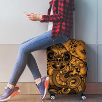 Aotearoa Maori Hei Tiki Luggage Cover Koura Kowhaiwhai Puhoro Motif LT9 - Polynesian Pride