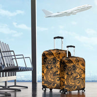 Aotearoa Maori Hei Tiki Luggage Cover Koura Kowhaiwhai Puhoro Motif LT9 - Polynesian Pride