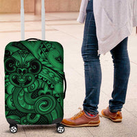 Aotearoa Maori Hei Tiki Luggage Cover Kakariki Kowhaiwhai Puhoro Motif LT9 Green - Polynesian Pride