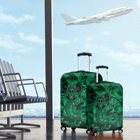 Aotearoa Maori Hei Tiki Luggage Cover Kakariki Kowhaiwhai Puhoro Motif LT9 - Polynesian Pride