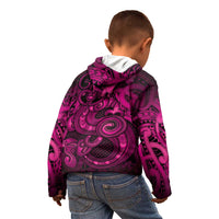 Aotearoa Maori Hei Tiki Kid Hoodie Mawhero Kowhaiwhai Puhoro Motif LT9 - Polynesian Pride