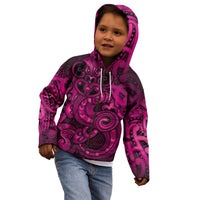Aotearoa Maori Hei Tiki Kid Hoodie Mawhero Kowhaiwhai Puhoro Motif LT9 - Polynesian Pride