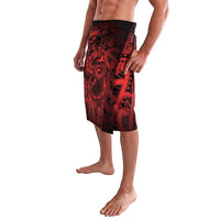 Aotearoa Maori Hei Tiki Lavalava Whero Kowhaiwhai Puhoro Motif LT9 - Polynesian Pride