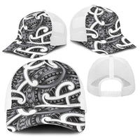 Aotearoa Maori Kowhaiwhai Baseball Net Cap Kiwikiwi Puhoro and Patiki