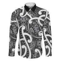Aotearoa Maori Kowhaiwhai Family Matching Off Shoulder Maxi Dress and Hawaiian Shirt Kiwikiwi Puhoro and Patiki