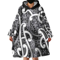 Aotearoa Maori Kowhaiwhai Wearable Blanket Hoodie Kiwikiwi Puhoro and Patiki LT9 - Polynesian Pride