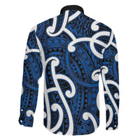 Aotearoa Maori Kowhaiwhai Family Matching Off Shoulder Short Dress and Hawaiian Shirt Kikorangi Puhoro and Patiki