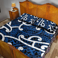Aotearoa Maori Kowhaiwhai Quilt Bed Set Kikorangi Puhoro and Patiki LT9 - Polynesian Pride