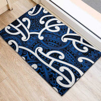 Aotearoa Maori Kowhaiwhai Rubber Doormat Kikorangi Puhoro and Patiki LT9 - Polynesian Pride