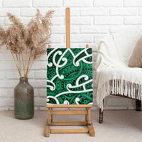 Aotearoa Maori Kowhaiwhai Canvas Wall Art Kakariki Puhoro and Patiki LT9 - Polynesian Pride